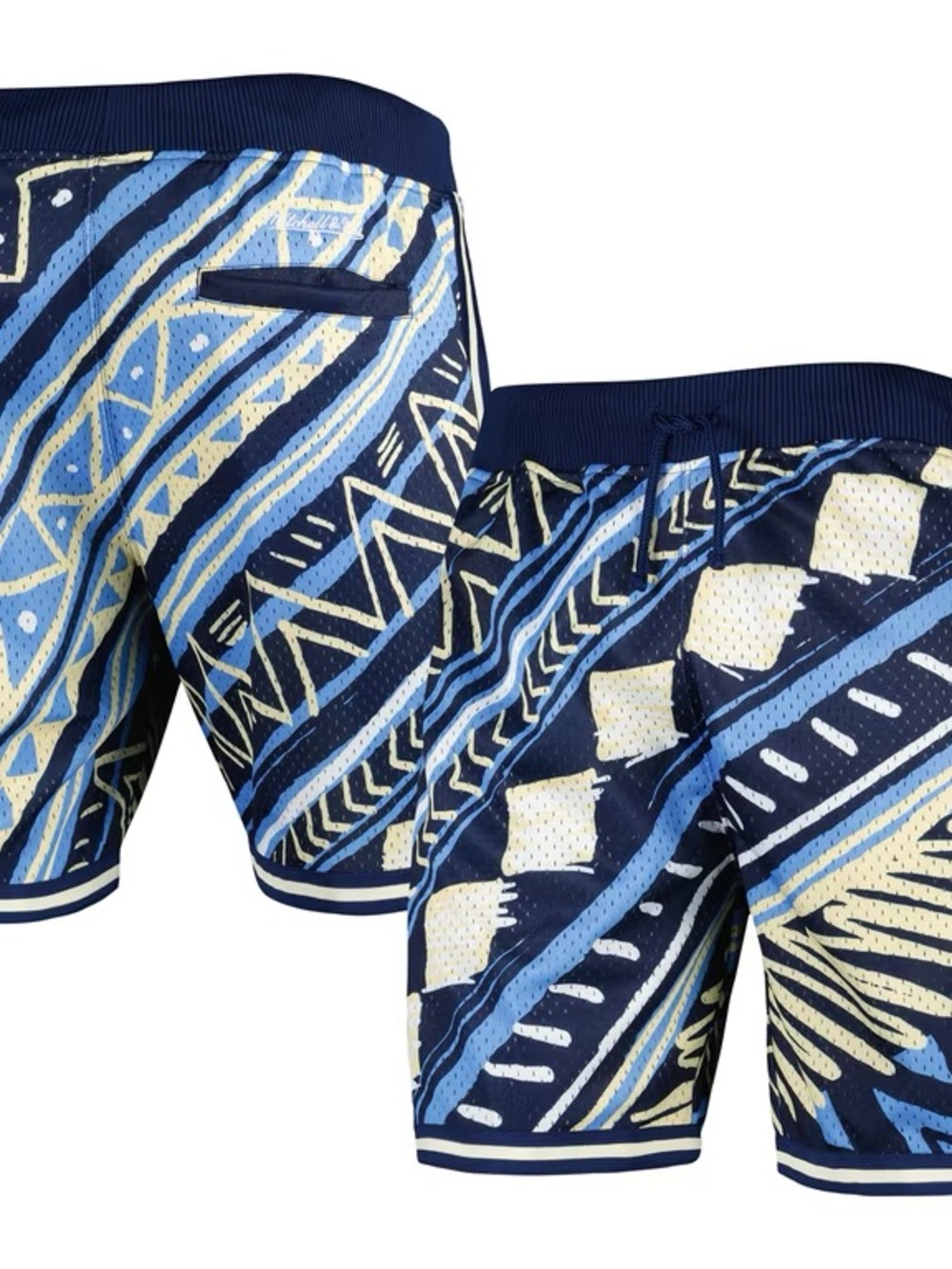 Men's Philadelphia Union Mitchell & Ness Navy Tribal Fashion Shorts - Picture 6 of 8
